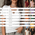 thumbnail image 3 of Summer Deep V Neck Cross Surplice Wrap Tops for Women Solid Color Casual Short Sleeve Wrap Front Drape Dolman Top Light Blue XXL, 3 of 6