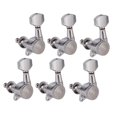 thumbnail image 1 of Maytalsory 6 Pieces Guitar String Tuning Pegs,Tuner 3R Set of 6 Knobs 3L Heads Machine Silver, 1 of 6