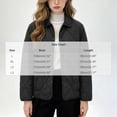 thumbnail image 4 of Byworldtasic Womens Lightweight Quilted Jacket Fall Button Down Puffer Jackets Loose Fit Stand Collar Warm Coats, 4 of 5