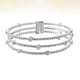 thumbnail image 5 of Pulsera elástica de cristal con adorno de mano para mujer, brazalete abierto (plata), 5 of 8