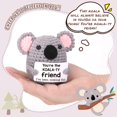 thumbnail image 3 of Figura de juguete NEVERNERVE hecha a mano a ganchillo koala 5x8x9 cm, 3 of 7