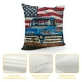 thumbnail image 4 of I'm Not Old I'm Classic Vintage American Car Truck USA Flag Throw Pillow, 4 of 5