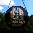 thumbnail image 2 of Armor of God Suncatcher, Knight Stained Glass, Inspirational Christian Design, Stained Glass Suncatcher with Bible, Gift for Religious Individuals, Spiritual Seekers, and Fantasy Fans, 2 of 5