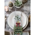 thumbnail image 2 of Grey Christmas Cloth Napkins Set of 8 Reusable Dinner Napkins, Snowflake Xmas Christmas Tree Cocktail Napkin Washable Table Napkins for Wedding/Holiday Party/Baby Shower 20"x20", 2 of 7