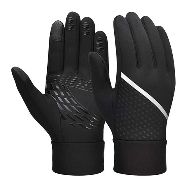 Toystoory Guantes de invierno Cubierta de mano al aire libre Mujeres Hombres Calentador de manos Pantalla táctil antideslizante Guante de Ciclismo S