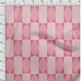 thumbnail image 4 of oneOone Coton Popeline Rose Tissu Géométrique Allover Forme Robe Tissu Tissu Imprimé par la Cour 42 Pouces de Large, 4 of 4