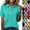 13# Cyan, variant on Polo Shirts for Women Golf Button Collared Summer Short Sleeve Tops Lightweight Work Blouses 2026 Dark Gray M