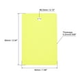 thumbnail image 2 of Uxcell Waterproof Eyelet Hole Plastic Shipping Tags,Outdoor Tags,40x60mm Yellow 50pack, 2 of 5