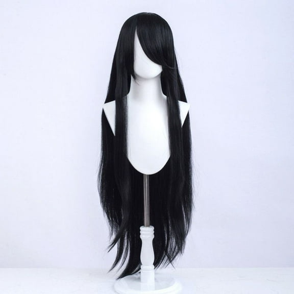 XmhyTop Universal Anime Cosplay Wig, 40 Inch (100cm) Long, Great for Party, Daily Use, Festivals & Anime Game Characters, Black A