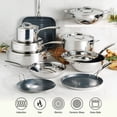 thumbnail image 6 of Tramontina Utsava Tri-Ply Clad 10-Inch Grill Pan with Ceramic Interior – Induction-Ready, 6 of 8