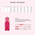 thumbnail image 6 of Doomiva Kids Girls Lyrical Praise Dance Outfit Long Sleeve Irregular Hem Worship Gold Trim Dress with Wide Leg Pants White 6, 6 of 6