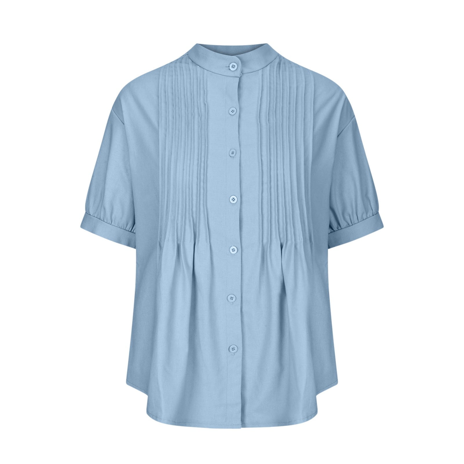 T-shirt En Lin Pour Femme Surdimensionné Col En V D'Été Chemisier Décontracté Léger Élégant Respirant Tunique Avec Boutons Bureau De Vacances Chemise En Lin Fantaisie Couleur Unie Mode Plage T Shirt