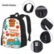 thumbnail image 3 of Balery Fall Pumpkins Mochila Escolar 3 en 1 para Niños - Mochila Resistente con Lonchera Térmica y Estuche - Mochila Escolar para Niños y Niñas, 3 of 7