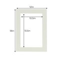 thumbnail image 3 of Grey Acid Free 12x18 Picture Frame Mats with White Core Bevel Cut for 11x14 Pictures - Fits 12x18, 3 of 3