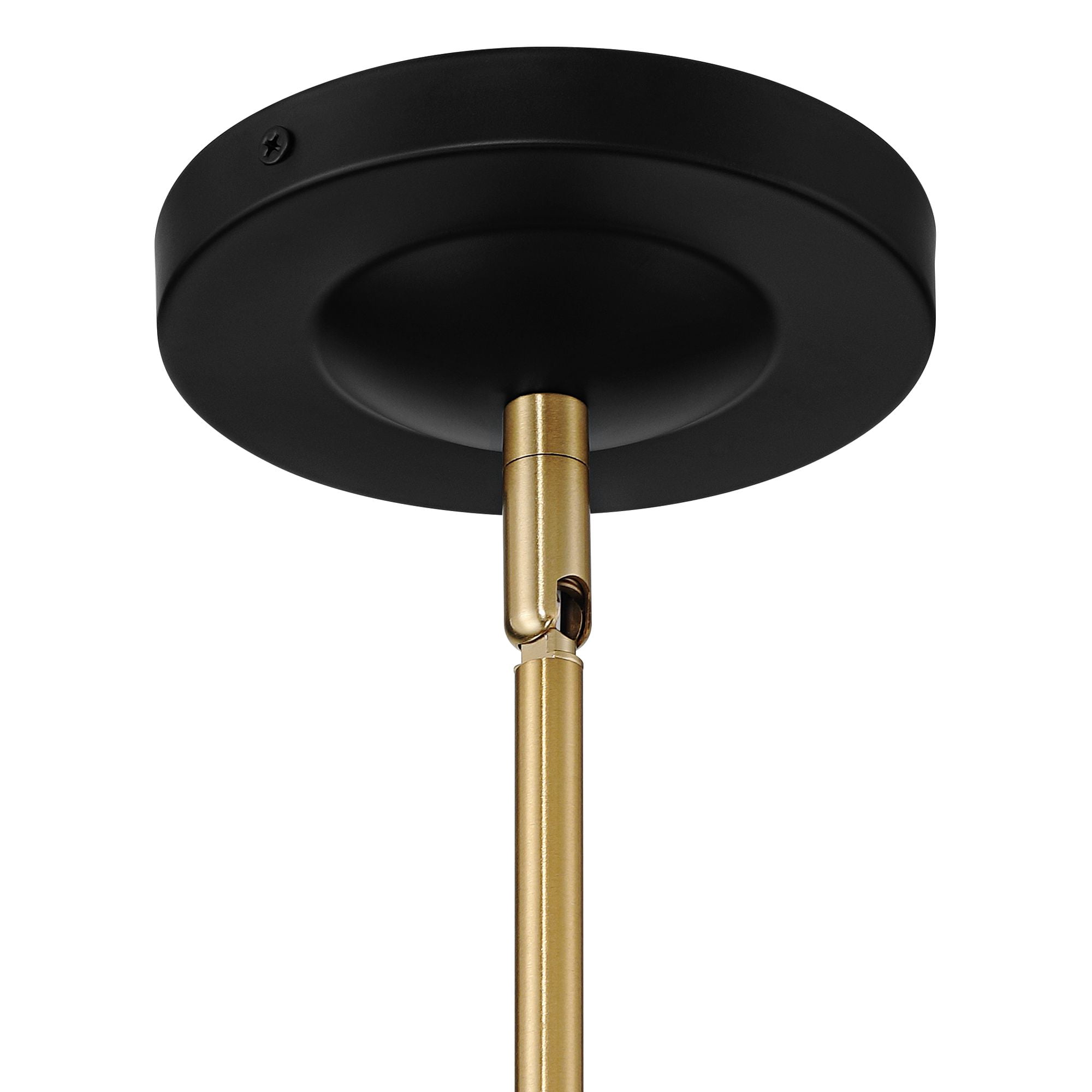 Possini Euro Design Bailey 19" Modern Pendant Ceiling Light Fixture Dining Room Over Table LED Medium Black and Soft Gold Finish