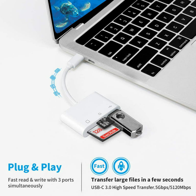 OTG USB C 3.0 SD TF Card Reader For Mac Phone - CABLETIME