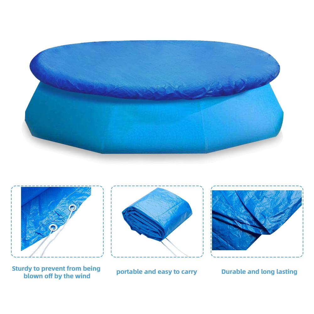 Swimming Pool Cover ,Water Resistant PE Portable Protective Pool Cover