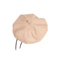 thumbnail image 1 of ITFABS Children Beret Hat Girl Boy Leather Drawstrings Solid Octagonal Hat, 1 of 9