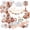 Rosegold, variant on Yansion Sage Green Woodland Theme Baby Shower Balloon Party Decoration