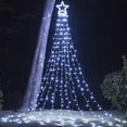 thumbnail image 1 of Guirnalda de luces con forma de estrella para decoración navideña para exteriores FUNIAO, 1 of 7