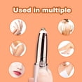 thumbnail image 5 of Cabezal de repuesto para depiladora de cejas, compatible con el aseo perfecto, herramienta de eliminación de vello facial para mujeres, aseo suave con cepillo de limpieza, oro rosa (4 piezas) Ormromra WMZL-1131, 5 of 5