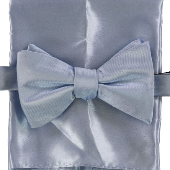 Alfani Mens Satin Neck Tie Set, Blue, One Size