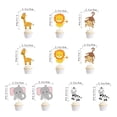 thumbnail image 3 of 10Pcs Jungle Animal Cake Toppers,Cute Safari Cartoon Decorative Cake Pick for Birthday Celebration and Party Supplies, 3 of 7