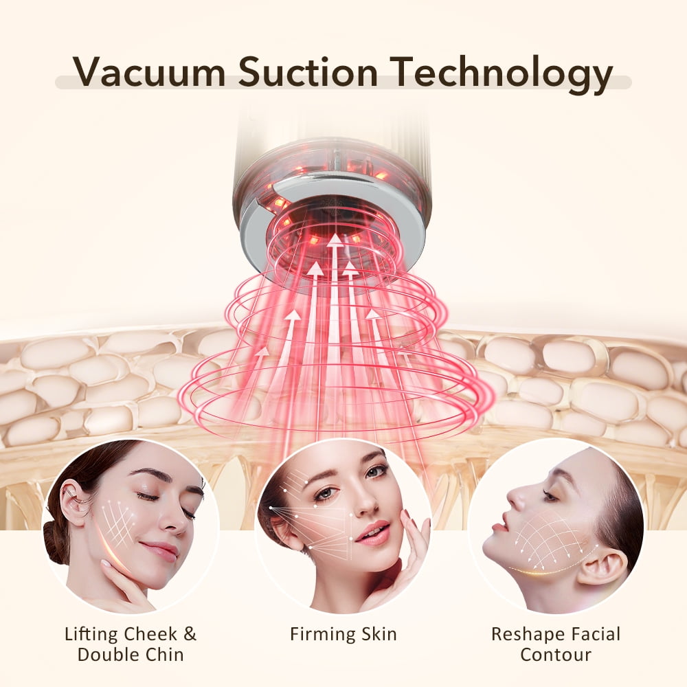 Flaremore 4-in-1 Microcurrent Facial Device for Neck and Face Massager, Portable Face Device for Skin Care, Double Chin, Wrinkle Reduction and Firming, USB / Rechargeable Microcurrent Face Lift
