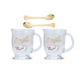 thumbnail image 1 of Luv by Betsey Johnson 8oz Coffee Mugs Set of 2 with Spoons, 1 of 4