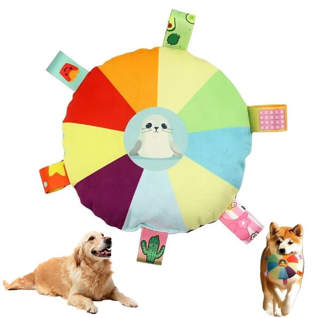 Soucoupe Volante Douce pour Animaux de Compagnie Jouets Interactifs pour Animaux de Compagnie Peluches Amusantes Résistantes aux Morsures Résistantes à l'Usure Poupée Apaisante pour Chiot Récompenses d'Entraînement