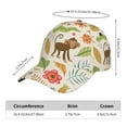 thumbnail image 2 of Salouo Monkeys in the Jungle Print Unisex Sports Hat, Adjustable Golf Dad Hat Outdoor Cap Mountain Dad Hat Adjustable Fit Baseball Cap for Men and Women, 2 of 6