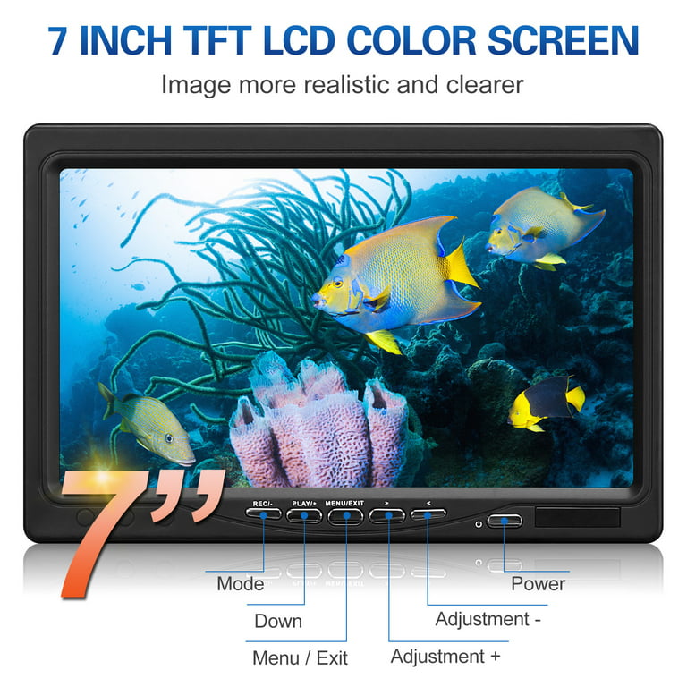 FishFinder Underwater Fishing Video Digicam 7'' Coloration Display