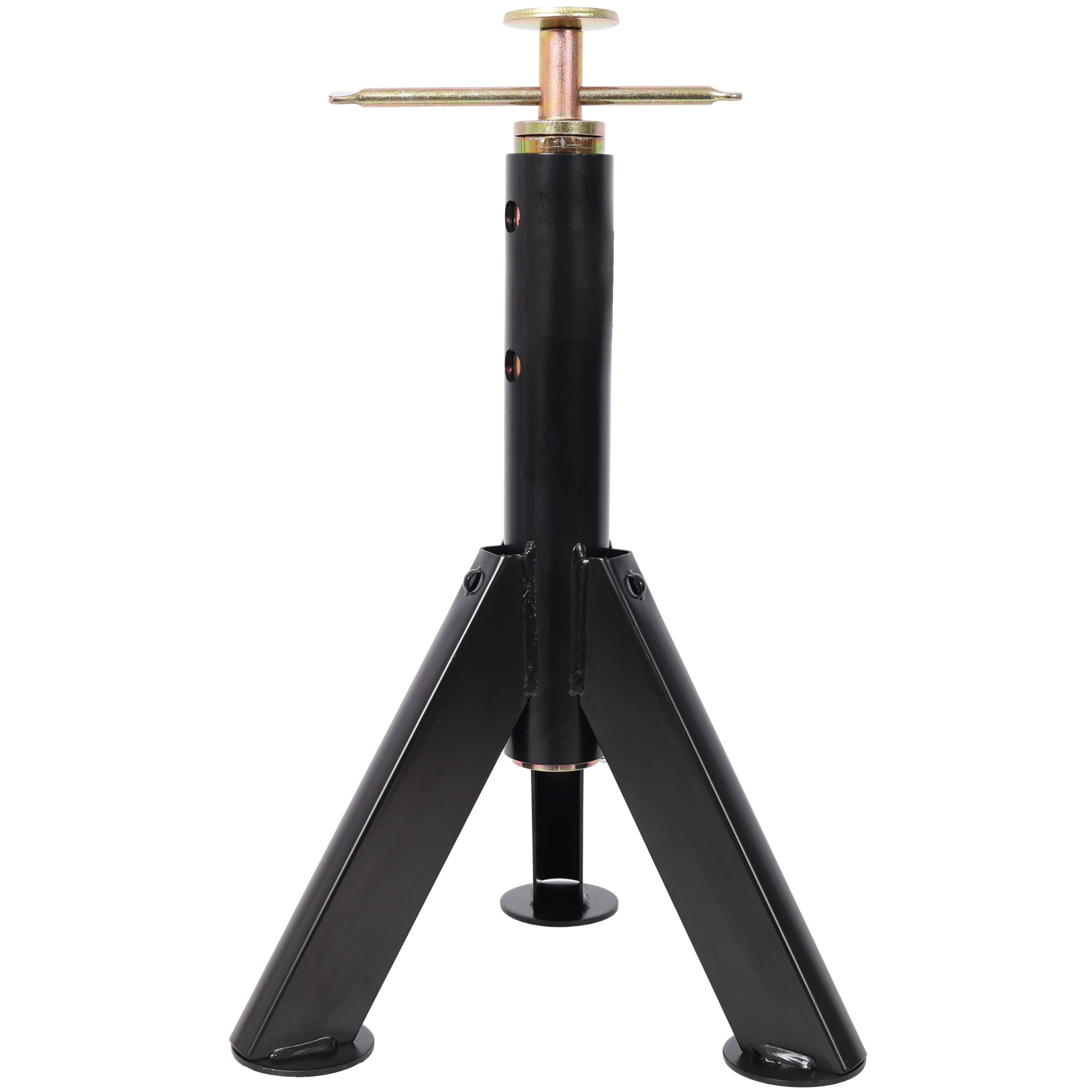Olurrisa RV Adjustable Telescoping Stabilizer Jack Stand, Supports Stabilizer Jacks,16 to 30 Inches Adjustabe Height,6,000 Pound Capacity,Black Color, 2PACK