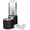 ebony, variant on Elevated Dog Water Dispenser: 9L Gravity Auto Refill -Senior & Joint-Friendly Comfort Height - Leak-Proof - Stainless Steel Bowl -for Large Dogs -Multi-Pet Homes -Kitchen/Living Room/Garage