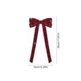 thumbnail image 3 of Christmas Glitter Double Ear Bow Ornaments Hanging Decorations for Tree Wreath and Garland, 3 of 6
