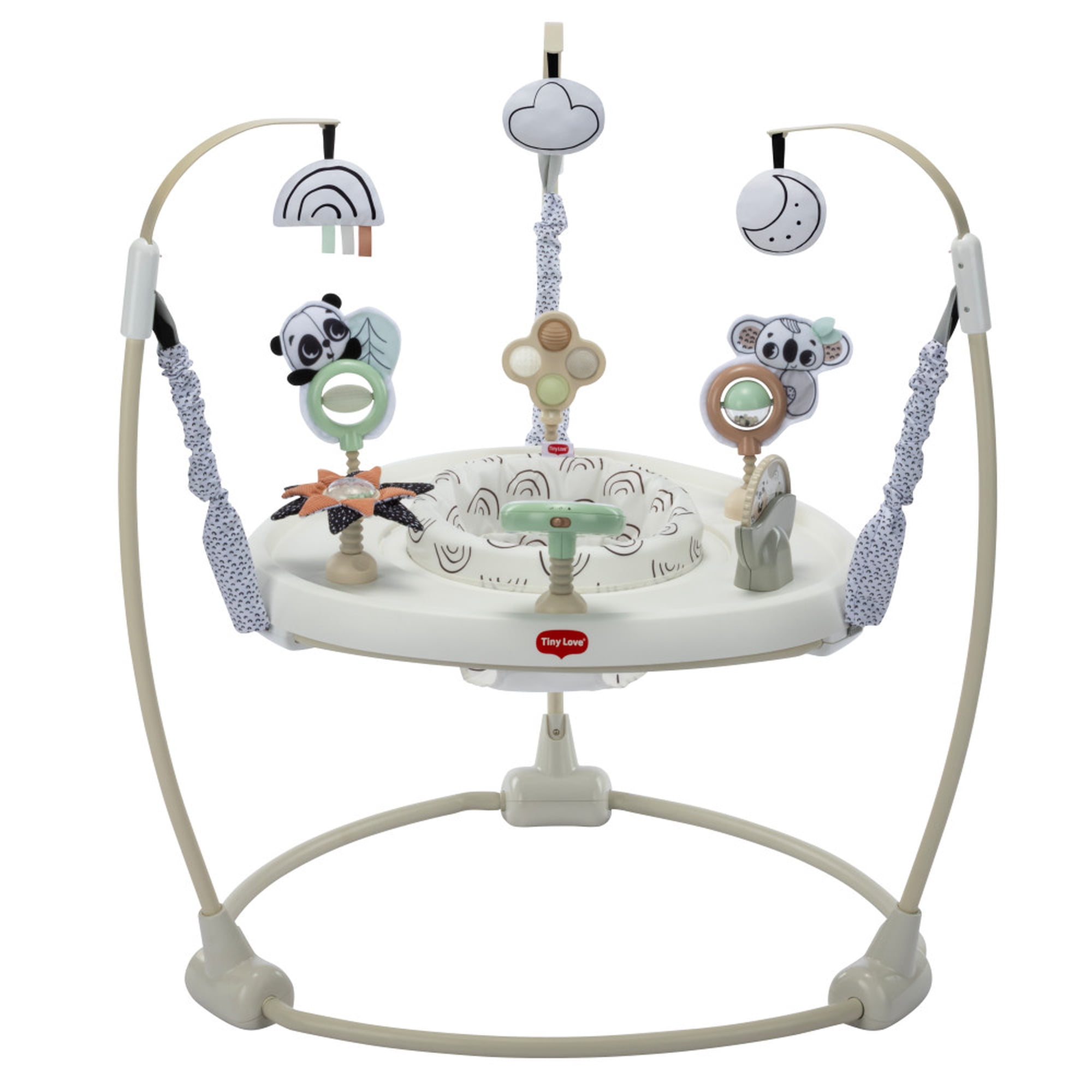 Tiny Love Black & White 4-in-1 Jump & Play Stationary Activity Center