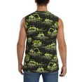 thumbnail image 4 of Fotbe Men's Light Green Excavator Print Men's Sleeveless Muscle Tank Tops Casual T-Shirts for Gym Workout Beach-XX-Large, 4 of 8