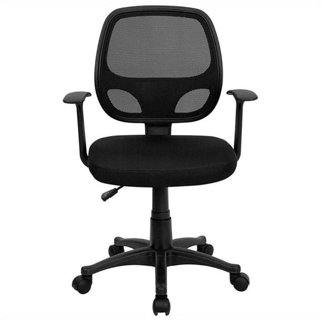 Kingfisher Lane Mid-Back Mesh Office Chair in Black