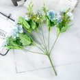 thumbnail image 4 of Flores artificiales, peonías falsas, hortensias de seda, claveles de plástico, margaritas, arreglos florales realistas, 6 paquetes, 4 of 5