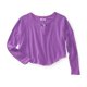 thumbnail image 1 of Suéter de punto con estampado animal recortado Aeropostale Morado XS, 1 of 1