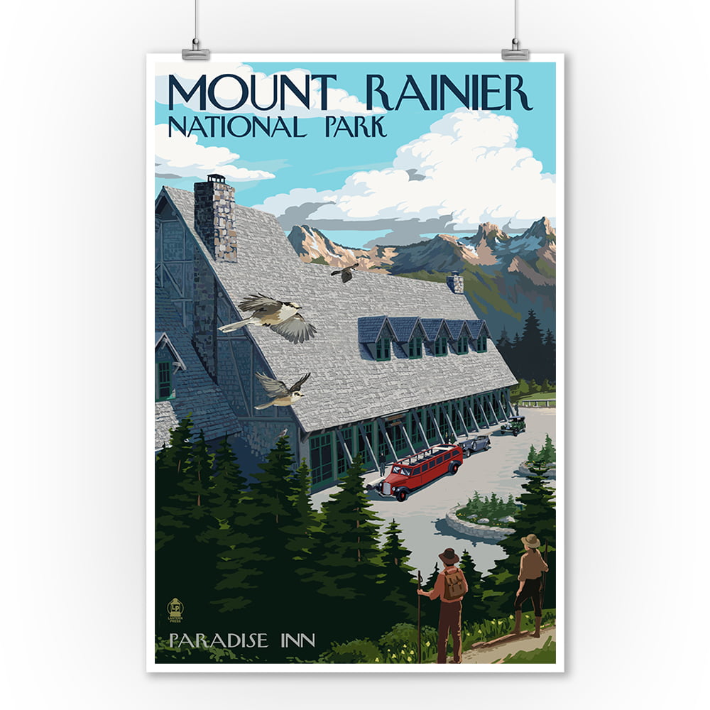Mount Rainier National Pk Washington United States Travel Advertisement Poster 3 