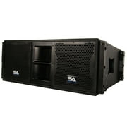 Seismic Audio SALA-210 Passive 2x10 Line Array Portable Speaker with Dual Compression Drivers, Outdoor Speakers
