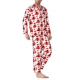 thumbnail image 2 of Salouo Octopus Print Button-Front Long Sleeve Pajama Set for Men, Soft 2Pjs Men's Long Sleeve Sleepwear-XX-Large, 2 of 7