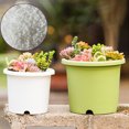 thumbnail image 4 of Maoww Plastic Roots Control Pot Garden Nursery Breathable Planter Drainage Holes 175mm/white 1.5L 1Set, 4 of 6