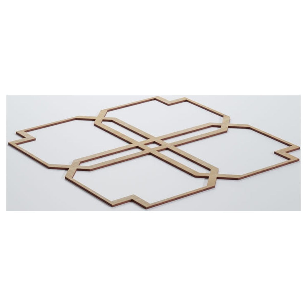 Ekena Millwork 23 3/8"W x 23 3/8"H x 1/4"T Large Englewood Decorative Fretwork Wood Wall Panels, Birch