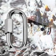 thumbnail image 5 of Windfall 5Pcs M4/M6/M8 Stainless Steel D-Ring Carabiner Buckle Outdoor Travel Equipment for Outdoor Activities, Camping, Fishing, Hiking, Traveling, 5 of 8