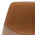 thumbnail image 2 of SAFAVIEH Rylen Gas Lift 42" Tufted Bar Stool, Cognac/Black, 2 of 10