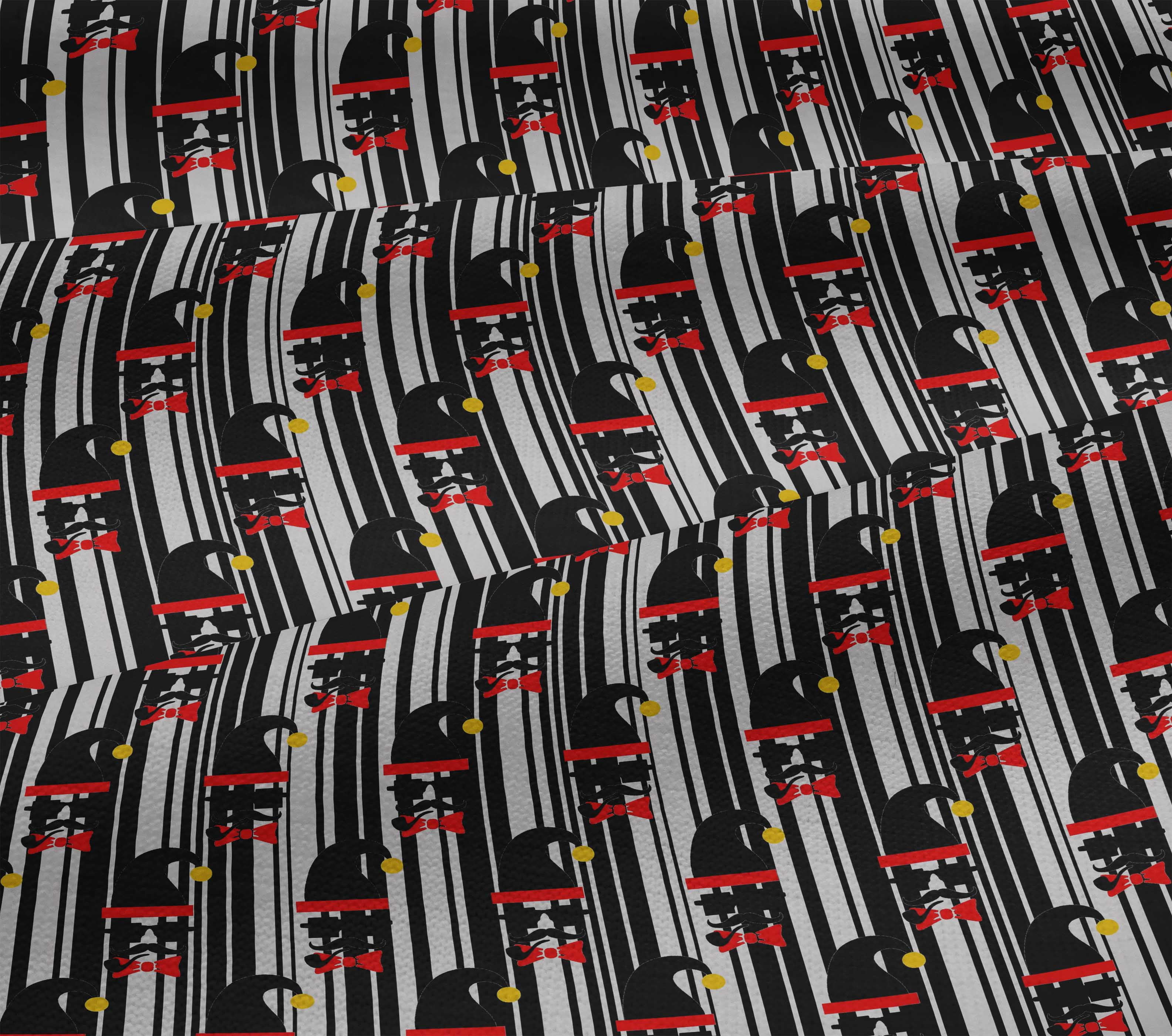 oneOone Viscose Jersey Black Fabric Christmas Quilting Supplies Print Sewing Fabric By The Yard 60 Inch Wide-ZY
