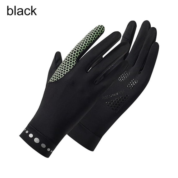 Non Slip Touch Screen Anti-UV Breathable Women Gloves Thin Gloves Mittens Driving Gloves BLACK