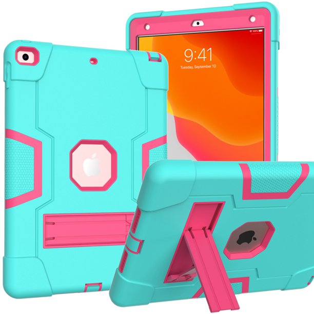 Dteck Case for iPad 9th Gen/8th Gen/7th Gen, iPad 10.2 Shockproof Kids Case 2021/2020/2019